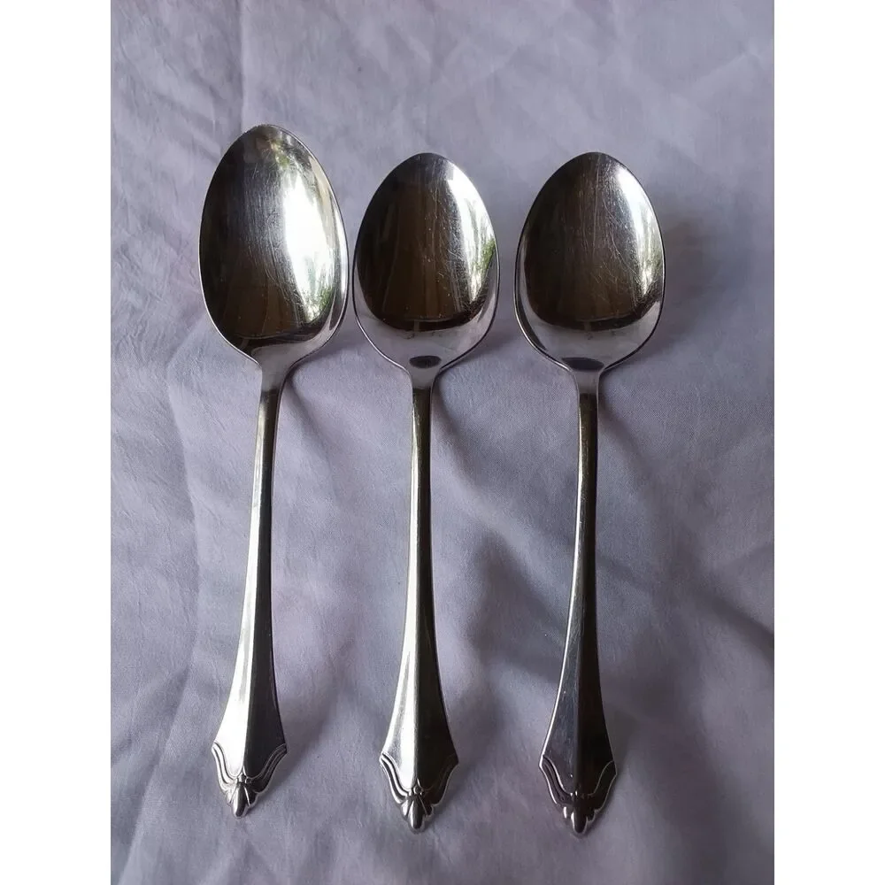 Oneida Community Set of 3 Large Spoons Vintage